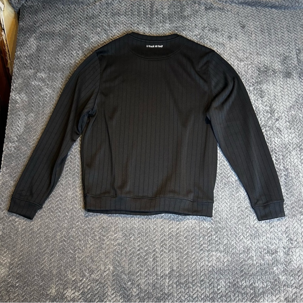 U Suck At Golf USAG Men’s Knit Crewneck Sweater Size M - Picture 2 of 9